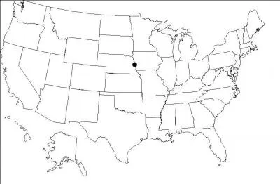 Quelle est la ville indique par le point ?