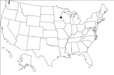 Quelle est la ville indique par le point ?