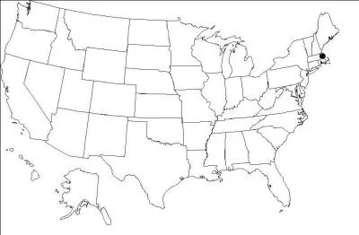 Quelle est la ville indique par le point ?