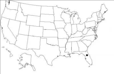 Quelle est la ville indique par le point ?