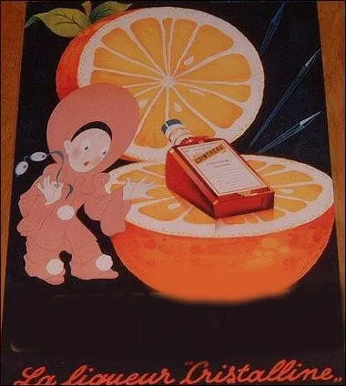 Pour quelle marque de liqueur cette affiche ancienne fait-elle la publicit ?