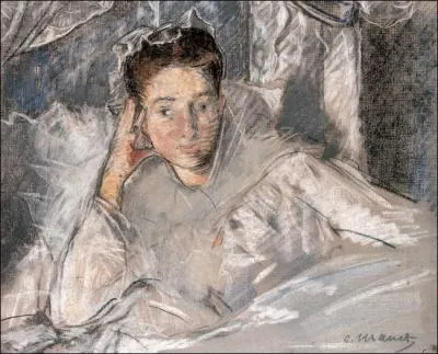 Madame Loubens au lit.