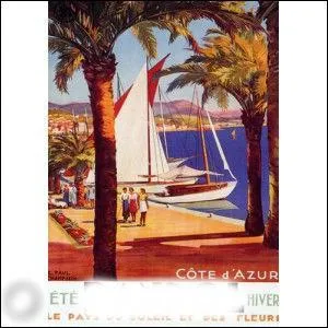 La ville reprsente sur cette affiche ancienne est situe entre Toulon et Marseille, elle est connue pour le vin qui porte son nom :