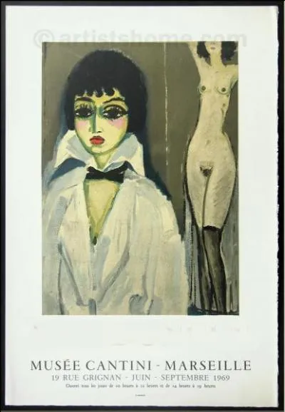 De quel peintre sont les toiles exposes au Muse Cantini, dont cette affiche fait la promotion ?