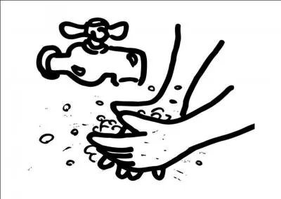 Aprs avoir dfqu, on peut transmettre des maladies mortelles  autrui si on ne se lave pas les mains.