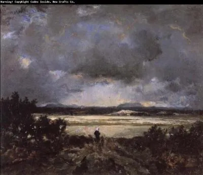 Qui a peint Coucher de soleil en Auvergne ?