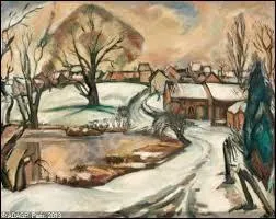 Qui a peint Le village sous la neige ?
