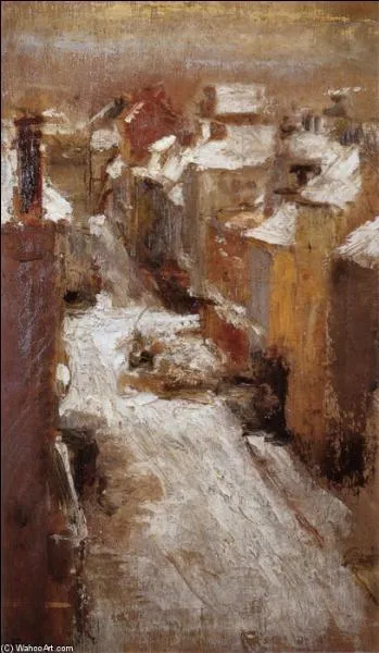 Qui a peint Rue de Flandres dans la neige ?