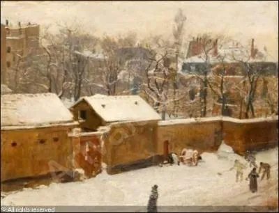 Qui a peint Temps de neige  Paris ?