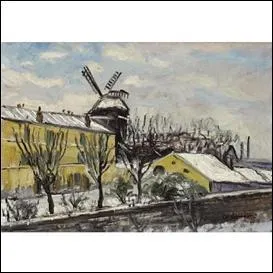 Qui a peint Le moulin de la Galette sous la neige ?
