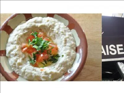 Si l'on ajoute un yaourt  une pure d'aubergine, ce plat s'appelle ... et se consomme au :