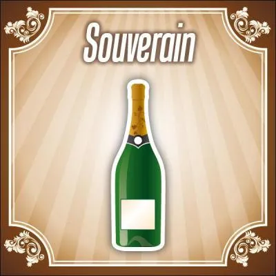 Voici le  Souverain , une bouteille de grande taille pour laquelle vous devrez sortir 105 fltes si vous en prenez 2 par personne , il contient :