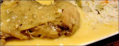 Sauce blanche additionne de crme frache, c'est :