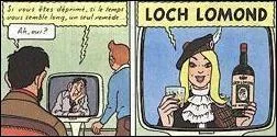 Cette jolie blonde fait de la publicit tlvise pour le whisky Loch Lomond. Cette marque existe-t-elle vraiment ?