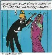 Madame Yamilah a des dons de voyance lorsqu'elle est hypnotise sur scne. Dans quel album assiste-t-on au spectacle de magie du fakir Ragdalam ?