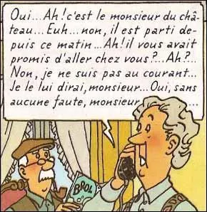 Cette femme rpond  un appel tlphonique du capitaine Haddock. Quelle est la profession de son mari ?