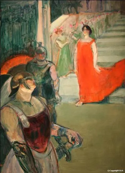 Qui est repr�sent�e sur cette toile ?