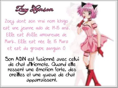 Quel est le nom de Zoey en anglais ?