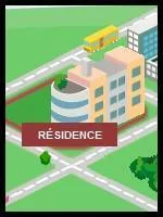 Comment s'appelle la rsidence o l'on habite ?