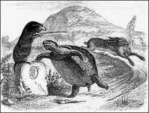 Facile, de quelle fable est issue cette morale : « Rien ne sert de courir, il faut partir à point » ?