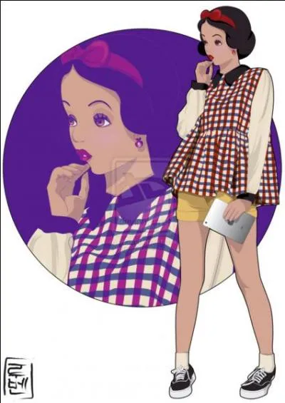 En passant de Disney à la fac, cette princesse a troqué sa pomme pour un ipad. Qui est-elle ?