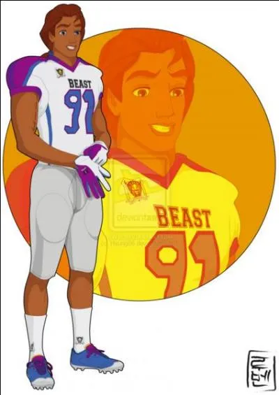 Être courtois et aimable, il est amoureux de la belle. Ici, il a muté en un quarterback sûr de lui. Qui est-il ?