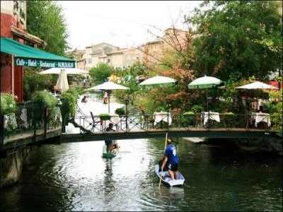 La Venise provenale est situe dans le dpartement du Vaucluse. En centre ville, il n'est pas rare de voir encore des personnes circulant sur des canos. Quelle est cette cit ?