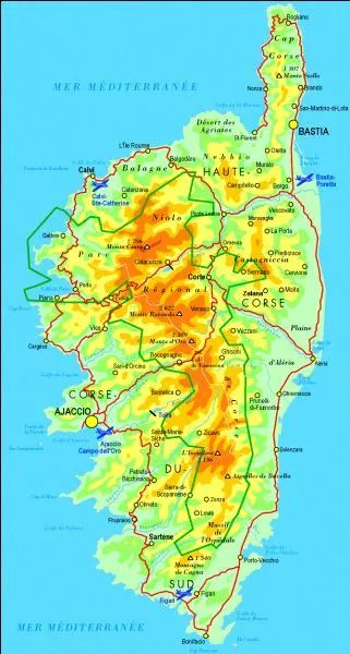 Elle est surnomme  L'Ile de Beaut . Sur combien de km s'tendent les ctes de la Corse ?