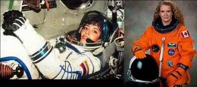 Pour nous les Français, elle fut la première, et pour l'instant la seule. En plus, son mari est un collègue. Elle a frôlé les étoiles ! Qui est-elle ?