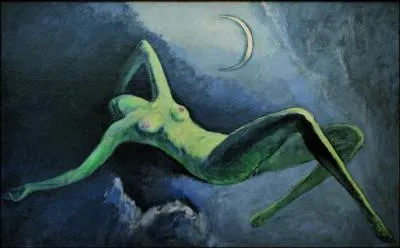 Qui a peint La nuit ou la lune dcoupe ?