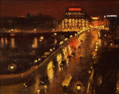 Qui a peint Le pont neuf la nuit ?