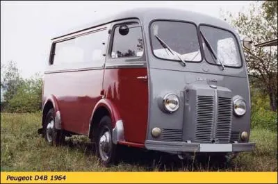 Cet utilitaire Peugeot de l'année 1964, c'est un...