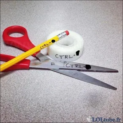 Couper, copier - coller ! Quel est le raccourci pour faire  coller  ?