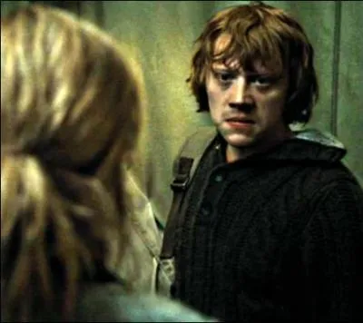 Pour Ron, cette discussion est la goutte d'eau qui fait dborder le vase ; d'ailleurs, il pleut. Aprs une violente discussion avec Harry, il dcide de :