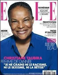 Selon le magazine Elle, Christine Taubira est la femme ...