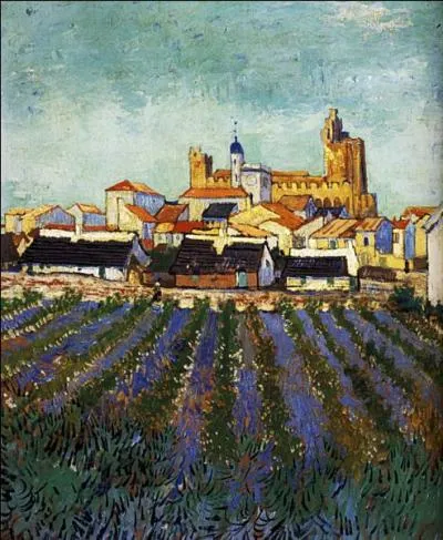 Quel artiste, dont  La nuit toile  est clbre, a peint  Vue des saintes-Maries de la Mer  ?