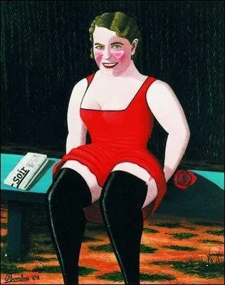 Les bas noirs avec journal.