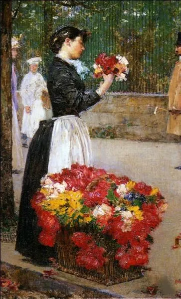 Qui a peint La marchande de fleurs ?