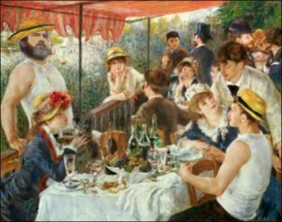 Une  gueule   digne de figurer dans un tableau de Renoir, comme dans cette illustre toile du peintre de 1881 : Le Djeuner des canotiers...