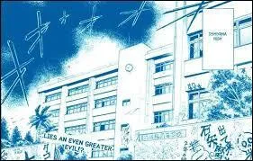 Comment s'appelle le lyce o va Beelzebub avec son  pre humain  ?