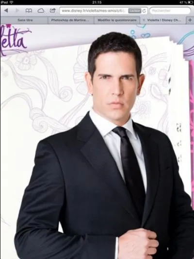 Dans la srie, quel est le prnom du pre de Violetta ?