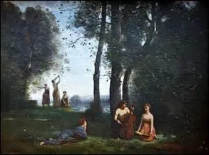 Huile sur toile datant de 1857, je m'appelle Le Concert champtre , expose au Muse Cond de Chantilly, de dimensions 98cm x 130cm, je suis l'uvre d'un peintre qui fait partie des fondateurs de l'cole de Barbizon. N le 16 juillet 1796  Paris et dcd dans cette mme ville d'un cancer de l'estomac dans le 10e arrondissement, au 56 rue du Faubourg-Poissonnire, le 22 fvrier 1875, son nom :