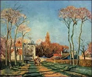 Tableau intitul Entre du village de Voisins , je suis une uvre peinte en 1872. De dimensions 46cm x 55cm, actuellement expose au Muse d'Orsay, mon crateur de mouvement impressionniste, est n  Saint Thomas (les Vierges) et dcd  Paris le 13 novembre 1903, mais comment se nomme-t-il ?
