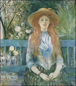 Mon nom est Berthe Morisot, je nais  Bourges le 14 janvier 1841 et dcde d'une congestion pulmonaire ou une grippe en soignant ma fille souffrant du mme mal, le 2 mars 1895  Paris. Marie  Eugne Manet, je deviens la belle sur d'douard. Peintre impressionniste, on me doit cette toile mesurant 90cm x 81cm en 1893, expose au Muse des Augustins  Toulouse, elle se nomme :