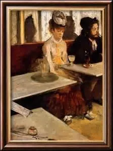 L'Absinthe , peinte entre 1875 et 1876, je mesure 92cm x 68cm. Les personnages reprsents sont l'actrice Ellen Andre (1857-1925) et le peintre-graveur Marcellin Desboutin (1823-1902) , je suis expose au Muse d'Orsay. Mon crateur est un peintre impressionniste, sculpteur, graveur et photographe, n  Paris le 19 juillet 1834 et dcd dans la capitale le 27 septembre 1917 :