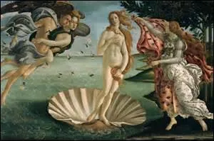 Peinte vers 1485 par Sandro Botticelli (1er mars 1444  Florence et dcd dans cette mme ville entre le 1er et le 31 mai 1510) , je suis conserv aux Offices de Florence. Mon personnage central reprsente le portrait de Simonetta Vespucci (Ne  Frraze le 30 mars 1453 et dcde  Florence de la tuberculose, le 26 avril 1476) . De dimensions 184, 5 cm x 285, 5 cm, je me nomme :