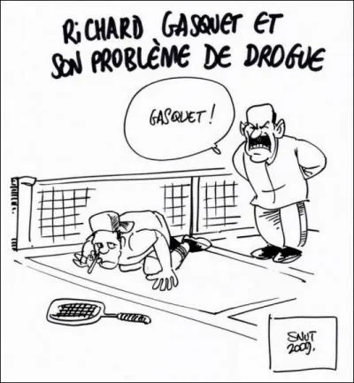 En 2009, comment le tennisman Richard Gasquet explique-t-il son contrle positif  la cocane ?