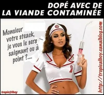 Aprs avoir t contrl positif  la nandrolone, qui a dit :  j'ai mang un steak espagnol bourr de clenbutrol  ?