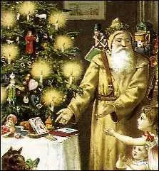 En 1821, aux Etats-Unis, comment se dplaait le Pre Nol vtu de vert cr par le pasteur amricain Clarke Moore ayant crit le premier conte de Nol ?