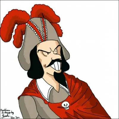 Le  Trsor de Rackham le Rouge  est le douzime album des aventures du clbre Tintin. Ce pirate avait t voqu, au pralable, par le capitaine Haddock. Dans quel album raconte-t-il les aventures de son anctre, Franois de Hadoque, face  ce dangereux pirate ?